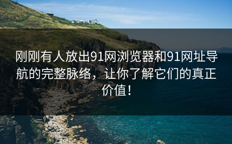 刚刚有人放出91网浏览器和91网址导航的完整脉络，让你了解它们的真正价值！
